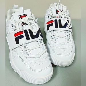 Fila Disruptor II Applique Velcro Chunky Platform Sneakers Shoes Size 9 ☆In Box